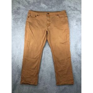 True Nation Jeans Mens 47x30 Orange Athletic Fit Denim *Flaw